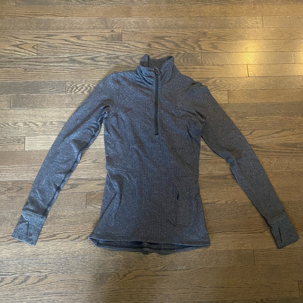 Gray Quarter-Zip Pullover